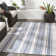 Tapis intérieur / extérieur bleu marine / blanc Morwen