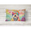 Schnauzer Hippie Dawg Fabric Decorative Pillow