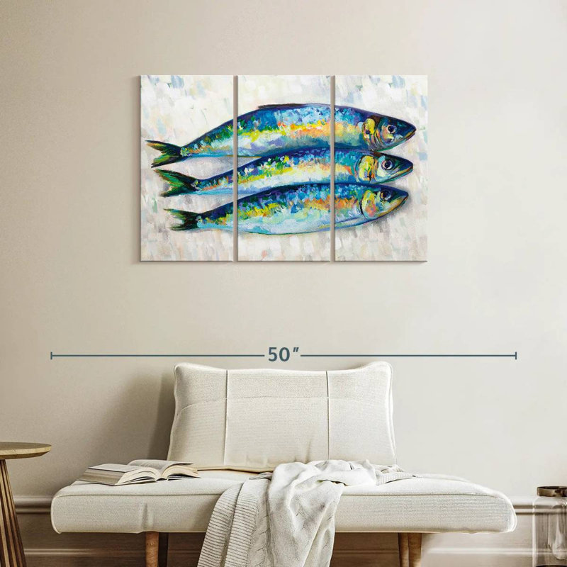 Yarlin Fish Trio, 24" H x 38" W