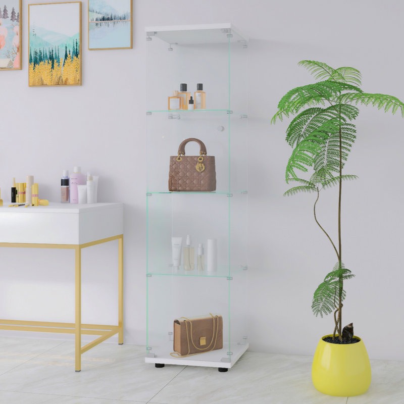 Vitrine avec porte vitrée et porte vitrée