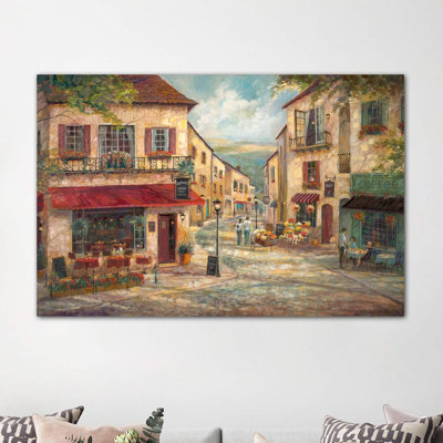 Salvatore's by Ruane Manning - Wrapped Canvas Print