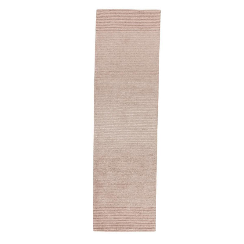 Handmade Linen and Silk Striped Area Rug, Rectangle 2' x 3'