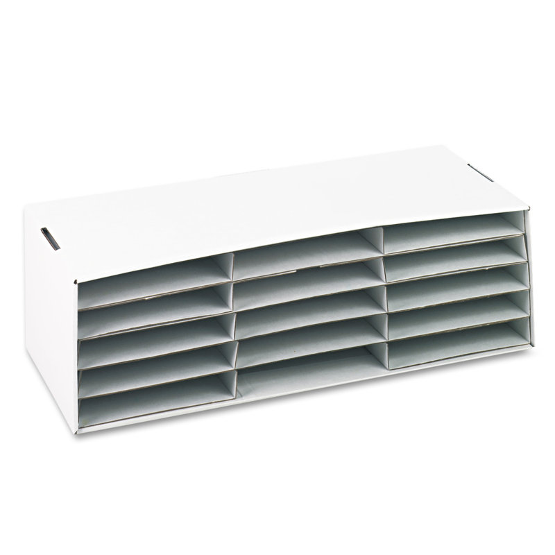 Classroom Keepers™ Construction Paper Storage Box Corrugated Cardboard File Organizer