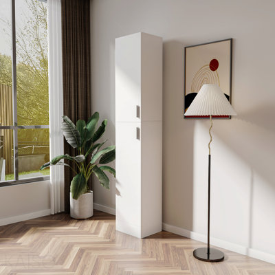 Cabinet, Adjustable Shelves, Freestanding With Inadjustable And Two Doors
