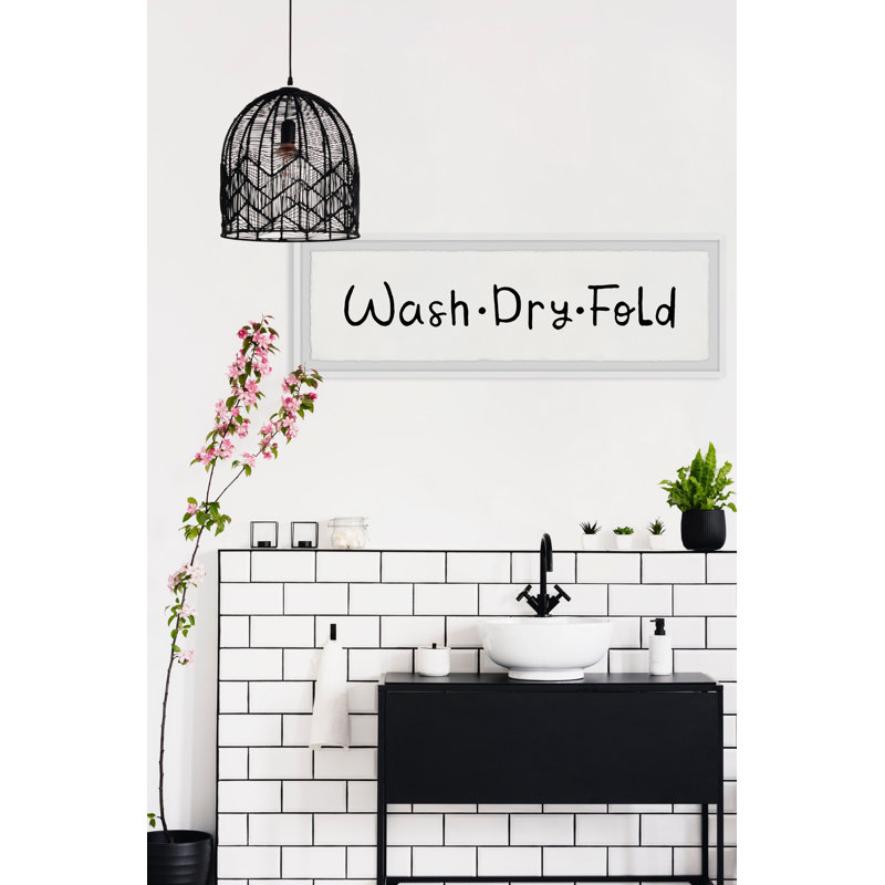 Wash Cycle - Single Picture Frame Print, 38cm H x 114cm W x 3.81cm D