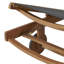 Chaise longue d'extérieur en bois d'eucalyptus Caspian