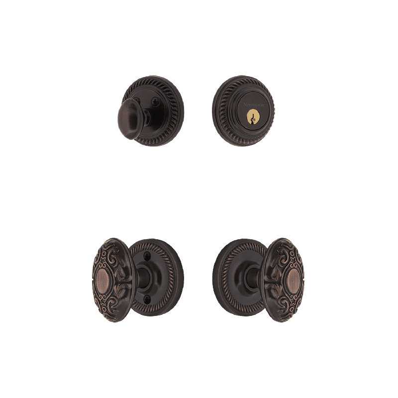 Ensemble de rosette Nostalgic Warehouse, Bronze intemporel, 2.375