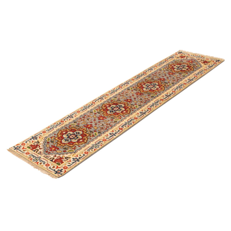 Tapis gris Gabja Heritage 2 pi 6 po x 10 pi 3 po
