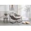 Chaise berçante d'extérieur en rotin