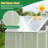 White+Gray Greenhouse: 88.28''H, Grow House With Shelves, Easy To Assemble Outdoor Polycarbonate Shed: 76''X48''x86'', Withstand Strong Winds