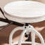 Tabouret pivotant à hauteur réglable avec design rustique et industriel
