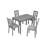 5 Piece Modern Dining Set