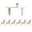 4 - Person Double Pedestal Dining Set-1789335263-1746032890