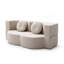 Canapé-lit 2 en 1 avec coussin, canapé-lit simple, canapé-lit pour plancher et futon, canapé-lit pliant en mousse pour le salon, les invités, le bureau, un appartement, aucun assemblage requis