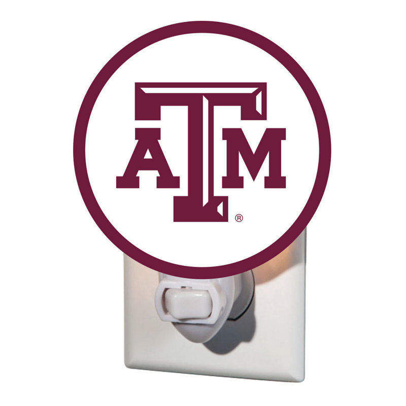 NCAA Glass Night Light, Texas A&M