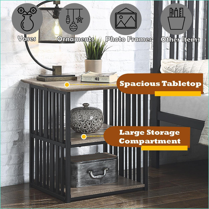 Table de chevet Zudora Industrial
