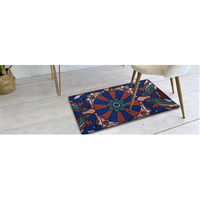 Elnora Geometric Anti-Fatigue Non-Skid Kitchen Mat