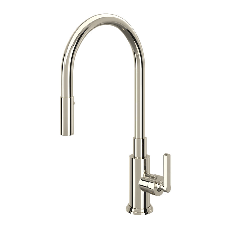 Robinet de cuisine rétractable Lombardia, Nickel poli