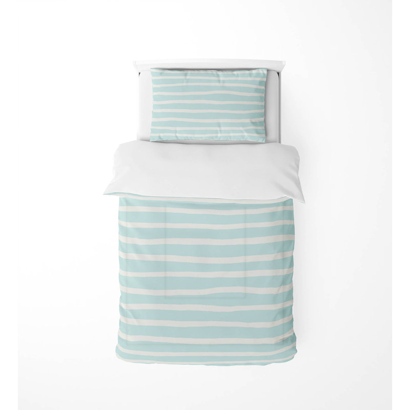 Ensemble d'édredon léger Spinal Row, Bleu clair