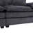 Oversized Loveseat Sectional Sofa Modern Deep Seat Reversible Chaises Couch With 2 Movable Ottomans And Pillows,-844638371