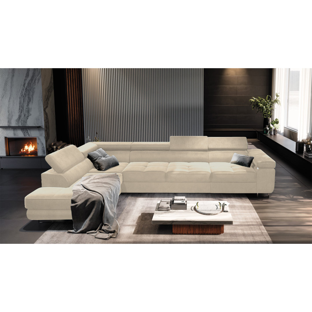 Ecksofa Escanaba mit Bettfunktion