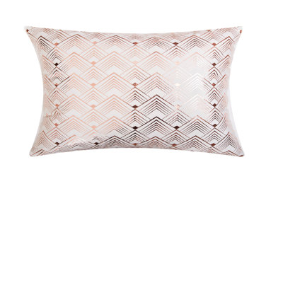 Housse de coussin rectangulaire en velours Velvet Throw  Pillow Cover with Geometric pattern