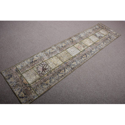 Tapis bohème turc antique fabriqué à la main - Patchwork