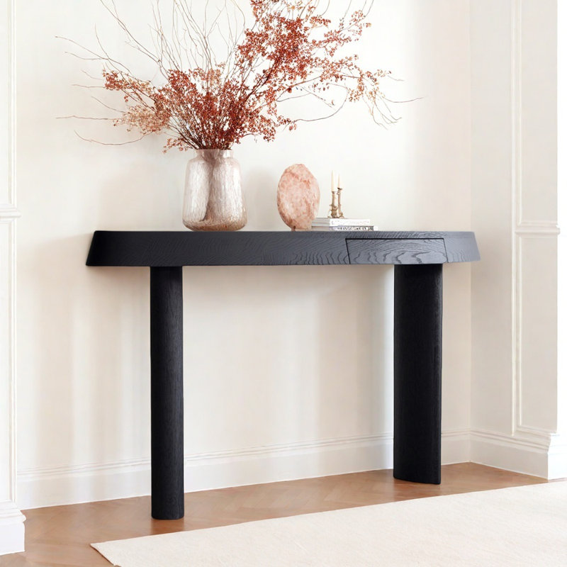 Table d'entrée noire