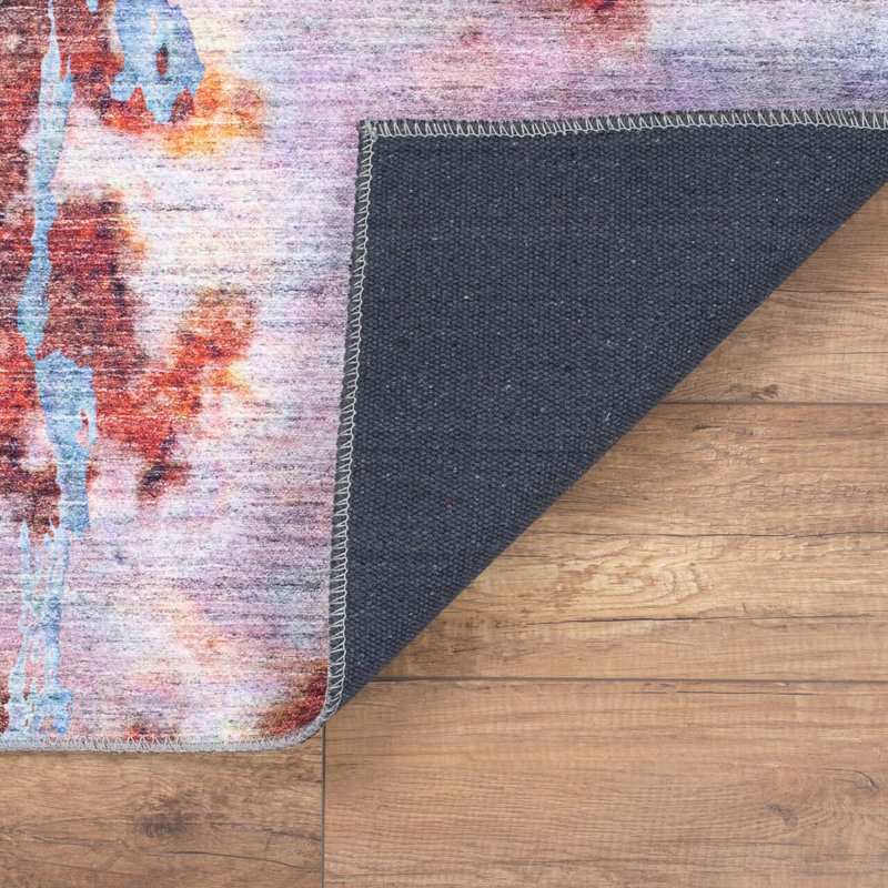 Luxurious Machine Washable Carpet, 100% Polyester, 7.5 x 10.8 Feet | Pile Height: 0.2 Inches, 1850 g/m² | Recycled Poly Cotton Underside, Easy Care, Perfect for Living Room & Bedroom, Soft & Durable Design