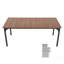 Table de salle à manger rectangulaire en bois 71 pouces pour 6 à 8 personnes (table seulement), table