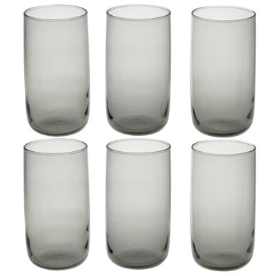 Modern Drinking Coloured Glasses Water Dining Juice Tumbler 280ml