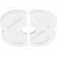 Médaillon de plafond contemporain en PVC de qualité architecturale Charlotte-36079005