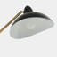Lampe sur pied ajustable moderne 69 po avec abat-jour en métal et accent Swoop, ampoule incluse-137637445