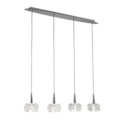 Wanda 4 - Light Polished Chrome Kitchen Island Pendant