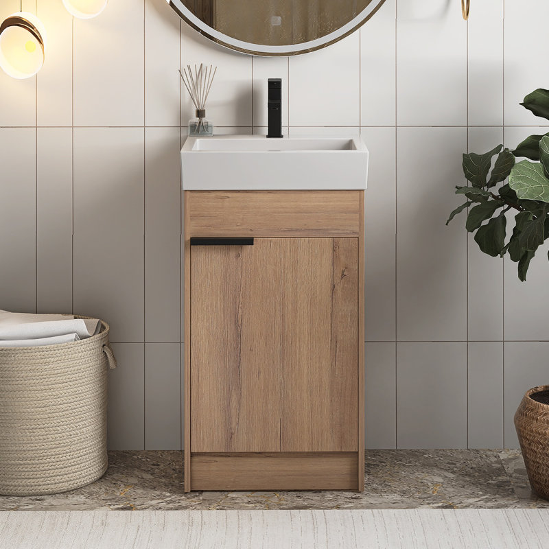 Meuble-lavabo autoportant avec lavabo simple 19 po Renitia