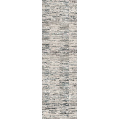 Tapis rayé beige