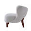 Fauteuil d'appoint en sherpa blanc
