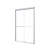44-48" W x 72" H Semi-Frameless Double Sliding SGCC Tempered Glass Shower Door-113882812