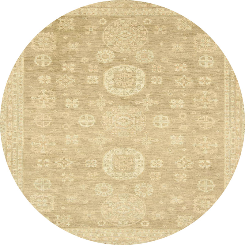 Abstract Indoor Rug, Round 6'