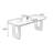 Nut-brown Rectangular Solid Wood Dining Table-1874146549