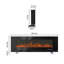 Tanisha Belfry Heating 182.9cm W Electric Fireplace with 5000 BTU-882094594-882094593