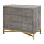 Table de chevet 3 tiroirs Mercato Shagreen-16545686