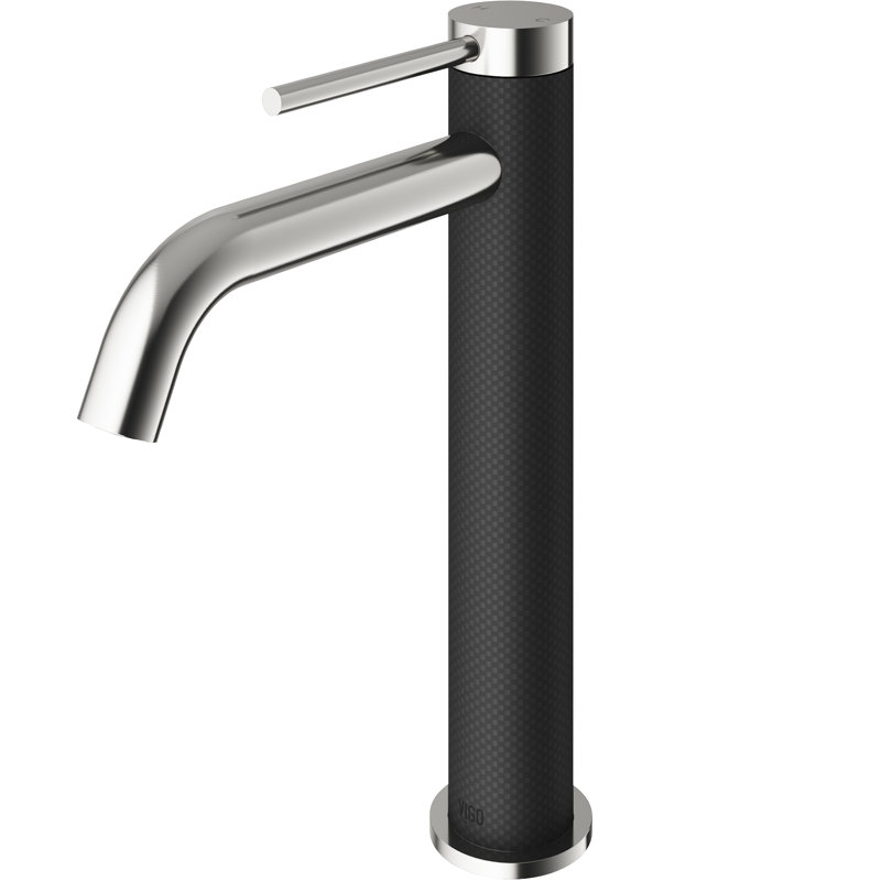 Lexington 10" H Single Handle Vessel Sink Bathroom Faucet, Brushed Nickel