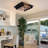 Jylisa Modern Industrial Black Rectangle Flush Mount Light for Hallway and Corridor