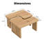 Table basse rectangulaire en bois détachable-1320202887