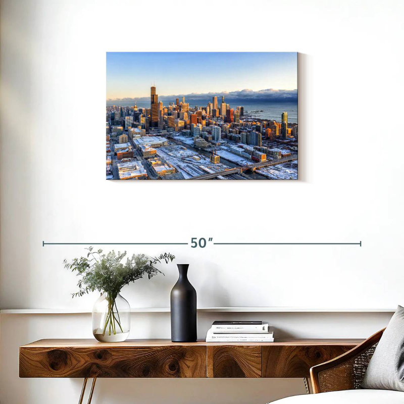 Sirci Chicago Winter Morning, H 20 po x l 30 po
