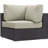 Convene 5 Piece Rattan Sectional Seating Group with Cushions-337879600