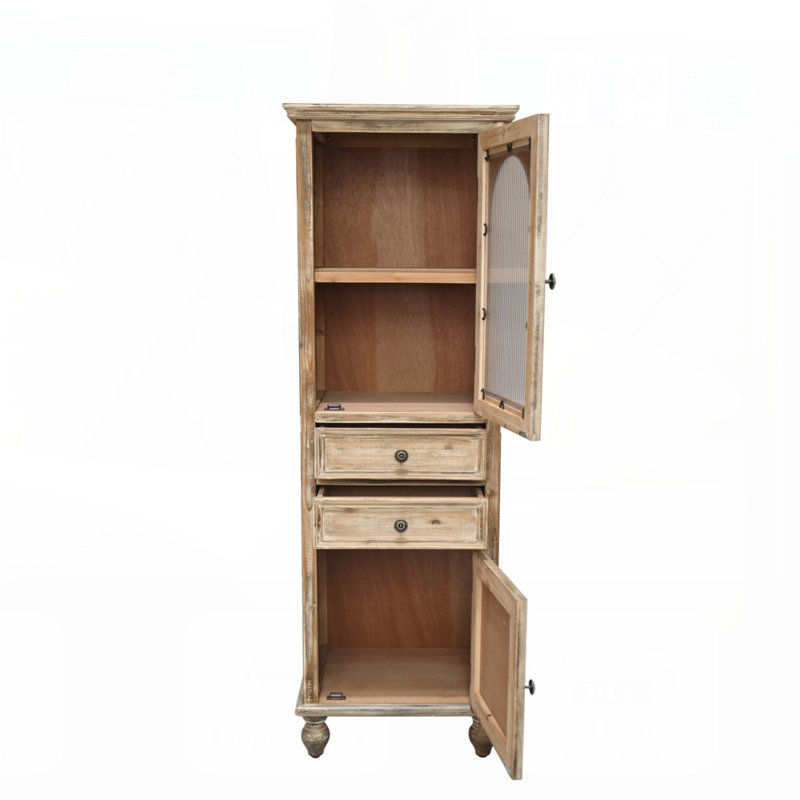 Armoire de rangement Farmhouse Tall, Naturel / rustique