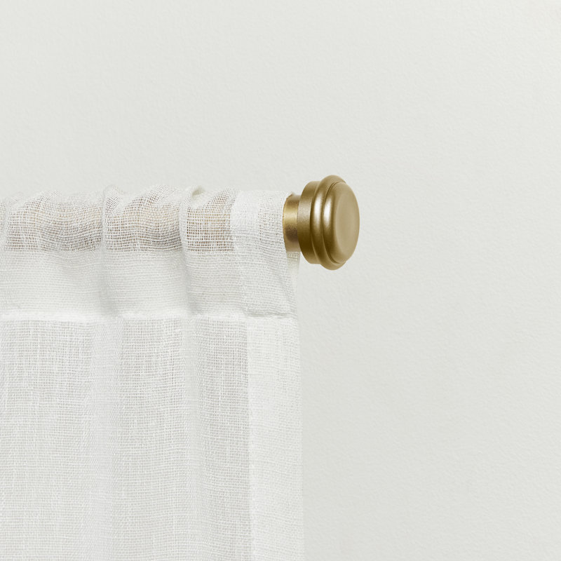 Topper Outdoor Adjustable Single Curtain Rod