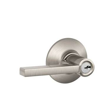 Schlage FE695VCAM619ACC Satin Nickel Keyless Touchscreen Lever With Camelot  Trim And Accent Lever 